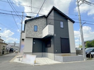 草加市青柳、新築一戸建ての外観画像です