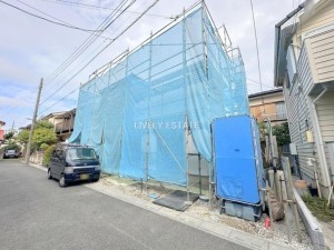 草加市清門、新築一戸建ての外観画像です