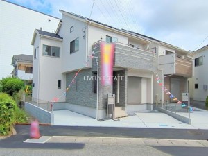 越谷市大字大里、新築一戸建ての外観画像です