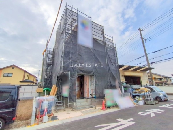 草加市瀬崎、新築一戸建ての外観画像です