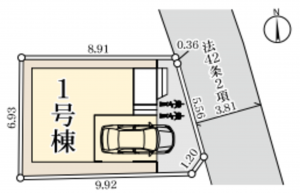 草加市手代、新築一戸建ての画像です