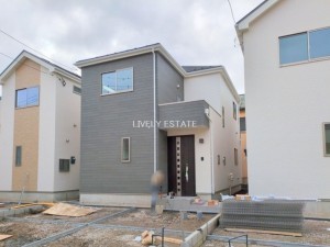 草加市青柳、新築一戸建ての外観画像です