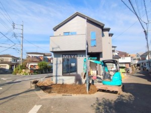 越谷市大字南荻島、新築一戸建ての外観画像です