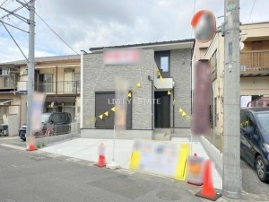 草加市谷塚町、新築一戸建ての外観画像です