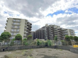 草加市花栗、マンションの外観画像です