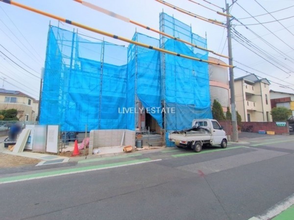 越谷市宮本町、新築一戸建ての外観画像です