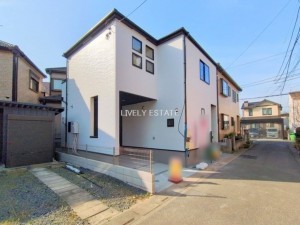 越谷市東大沢、新築一戸建ての外観画像です