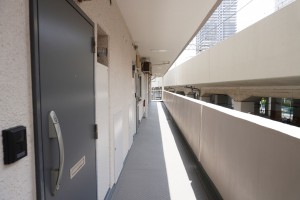 草加市栄町、マンションの玄関画像です