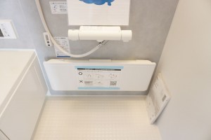 草加市柳島町、新築一戸建ての風呂画像です