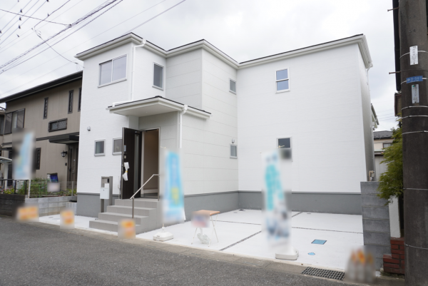 越谷市弥栄町、新築一戸建ての外観画像です