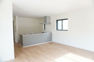 越谷市大字大竹、新築一戸建ての居間画像です