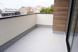 越谷市大字大竹、新築一戸建てのバルコニー画像です