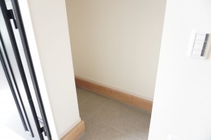 越谷市大字大竹、新築一戸建ての玄関画像です