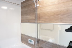 草加市栄町、マンションの風呂画像です