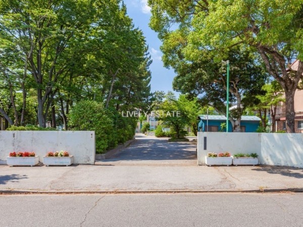 草加市栄町、マンションの中学校画像です