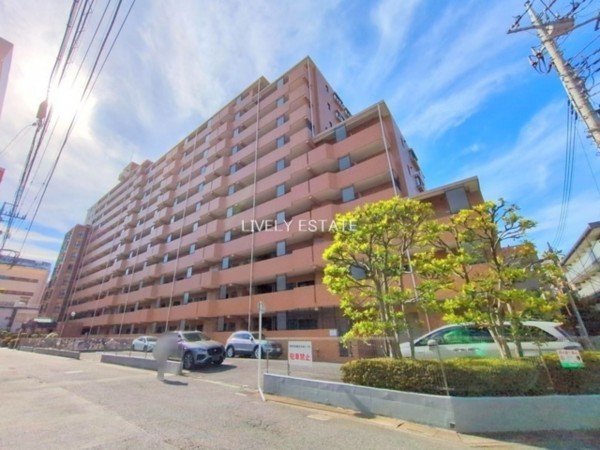 草加市栄町、マンションの外観画像です