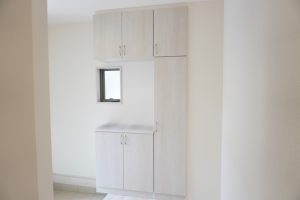 越谷市大沢、新築一戸建ての玄関画像です