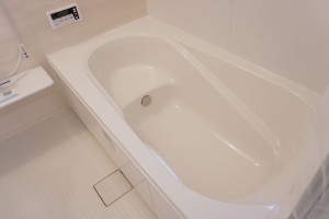 越谷市大沢、新築一戸建ての風呂画像です