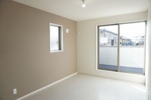 越谷市大字上間久里、新築一戸建ての寝室画像です