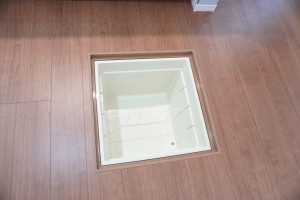 草加市金明町、新築一戸建てのキッチン画像です