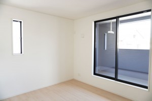 草加市長栄、新築一戸建ての寝室画像です