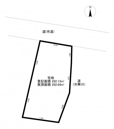 宮崎市大塚町、土地の間取り画像です