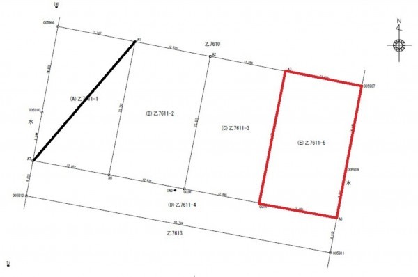 宮崎市、土地の間取り画像です