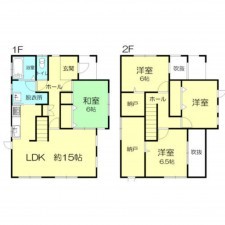 宮崎市本郷南方、中古一戸建ての間取り画像です