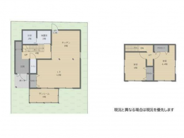 宮崎市高洲町、中古一戸建ての間取り画像です