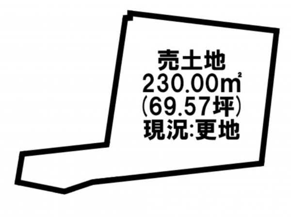 宮崎市本郷、土地の間取り画像です