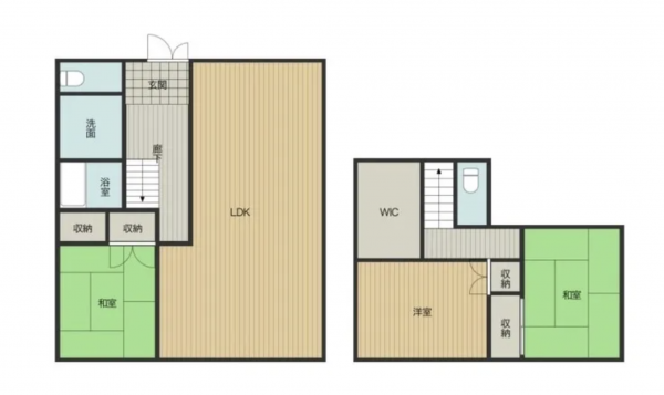 宮崎市学園木花台南、中古一戸建ての間取り画像です