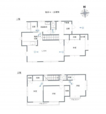 宮崎市、中古一戸建ての間取り画像です