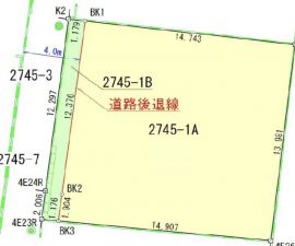 宮崎市大塚町、土地の間取り画像です