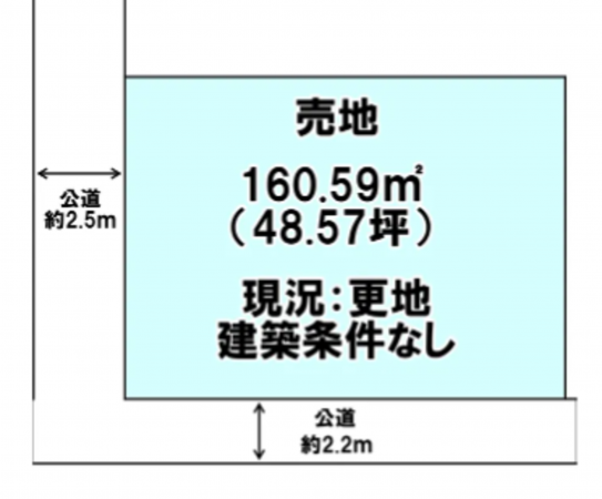 宮崎市曽師町、土地の間取り画像です