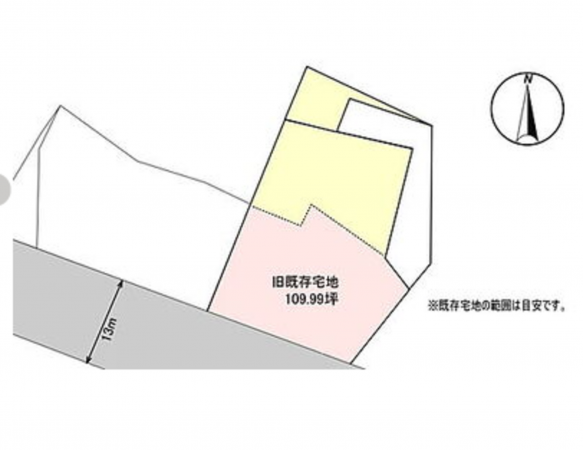 宮崎市、土地の間取り画像です