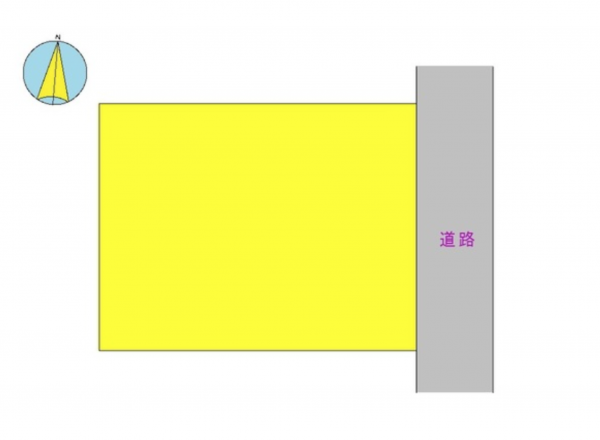 宮崎市桜ケ丘町、土地の間取り画像です