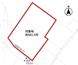 宮崎市田野町甲、土地の間取り画像です