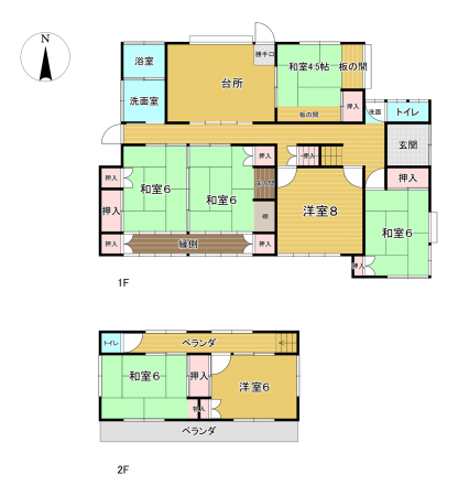 宮崎市郡司分、中古一戸建ての間取り画像です