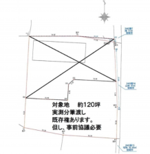 宮崎市、土地の間取り画像です