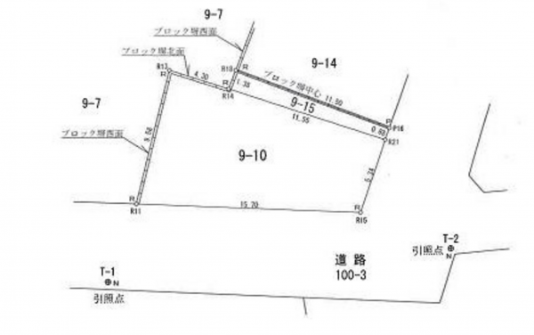 宮崎市恒久、土地の間取り画像です