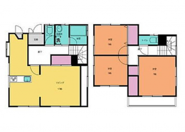 宮崎市清武町加納、中古一戸建ての間取り画像です
