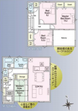宮崎市、新築一戸建ての間取り画像です