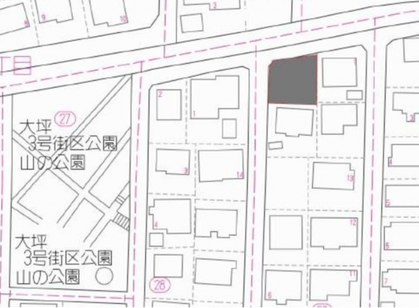 宮崎市花山手西、土地の画像です