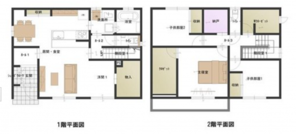 宮崎市船塚、中古一戸建ての間取り画像です