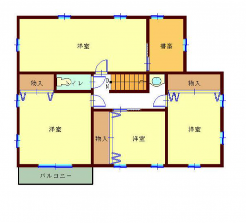 宮崎市赤江、中古一戸建ての間取り画像です