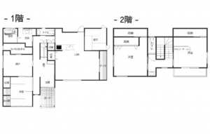 宮崎市阿波岐原町、中古一戸建ての間取り画像です