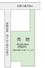 宮崎市大字恒久、土地の間取り画像です