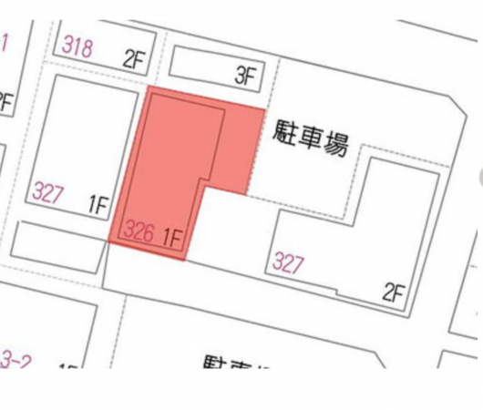宮崎市大工、土地の間取り画像です