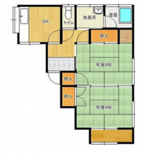宮崎市下北方町、中古一戸建ての間取り画像です