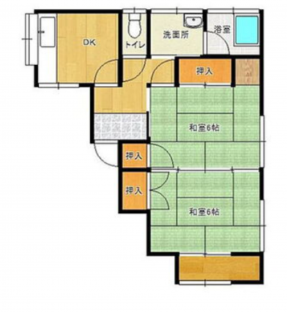 宮崎市下北方町、中古一戸建ての間取り画像です